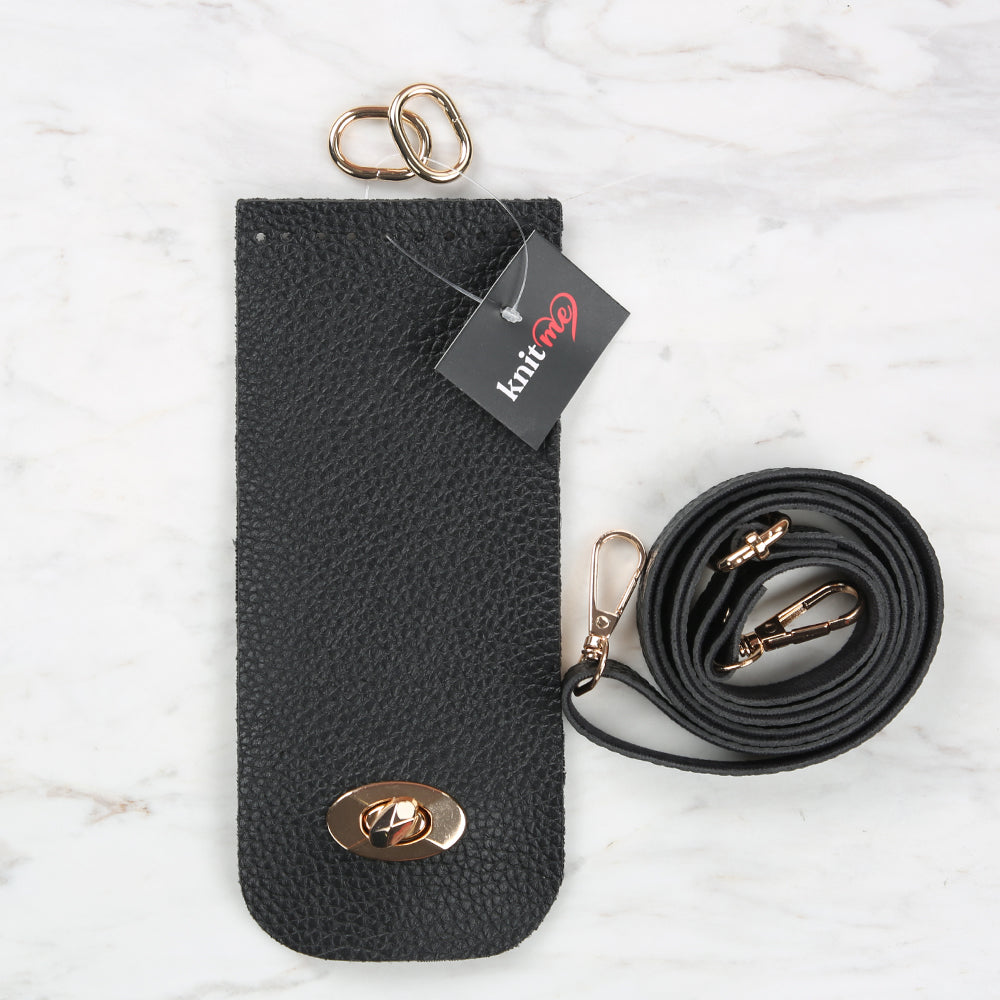 Knitme Klipsli Telefon Seti 8,5x20 cm Siyah BA-0047